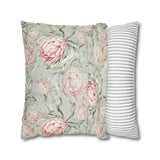 South African Protea Spun Polyester Pillowcase- Shipped from UK/USA/AUS