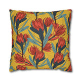 South African Protea Spun Polyester Pillowcase