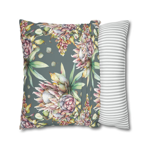 South African Protea Spun Polyester Pillowcase