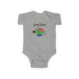 Short-sleeved Baby Bodysuit Love South Africa Baby Bok Babygrow - Shipped from the UK