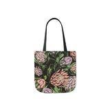 South African Protea Polyester Canvas Tote Bag