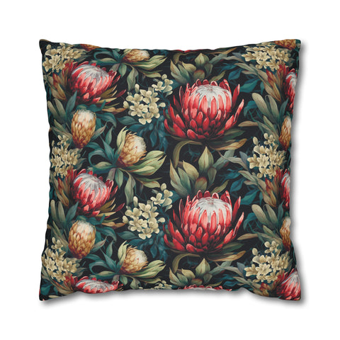 South African Protea Spun Polyester Pillowcase