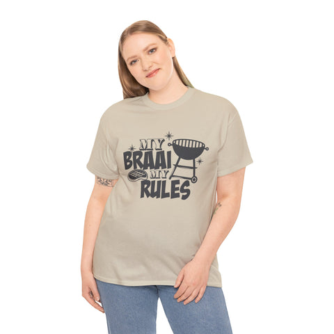 South African My Braai My Rules Unisex Heavy Cotton T-shirt