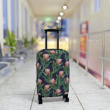 South African Protea Floral Custom Designed Luggage Cover Modern Luggage Protector Suitcase Cover, Carry on luggage Wrap, luggage Cover