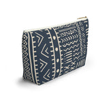 South African Ethnic Print Make up bag, Pencil Case Accessory Pouch w T-bottom