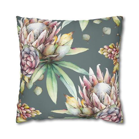 South African Protea Pillowcase Cover only - no filling is included