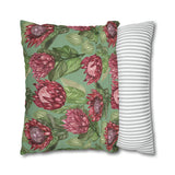 South African Protea Spun Polyester Pillowcase - Shipped from UK/USA/AUS