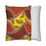 African Leaves and colours Pillowcase Cover only - no filling is included