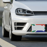 South African Flag- Printed in the USA  Metal License Plate Frame