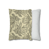 South African Protea Spun Polyester Pillowcase- Shipped from UK/USA/AUS