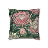 South African Protea Spun Polyester Pillowcase -Pillow not included