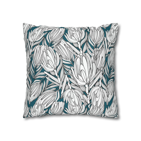 South African Protea Pillow case only Polyester Cushion case only