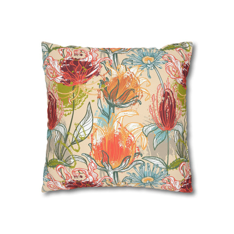 South African Protea Pillowcase Cover only - no filling is included