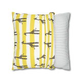 African Giraffe stripe yellow Pillowcase Cover only - no filling is included