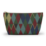 South African Ethnic Print Make up bag, Pencil Case Accessory Pouch w T-bottom