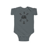 South African Afrikaans Pappa Baby Unisex Infant Fine Jersey Bodysuit - Shipped from the UK