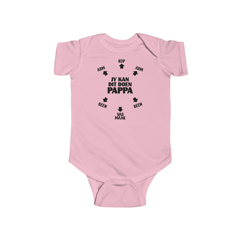 South African Afrikaans Pappa Baby Unisex Infant Fine Jersey Bodysuit - Shipped from the UK