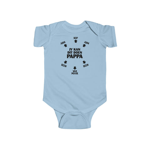 South African Afrikaans Pappa Baby Unisex Infant Fine Jersey Bodysuit - Shipped from the UK