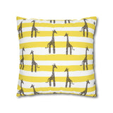 African Giraffe stripe yellow Pillowcase Cover only - no filling is included