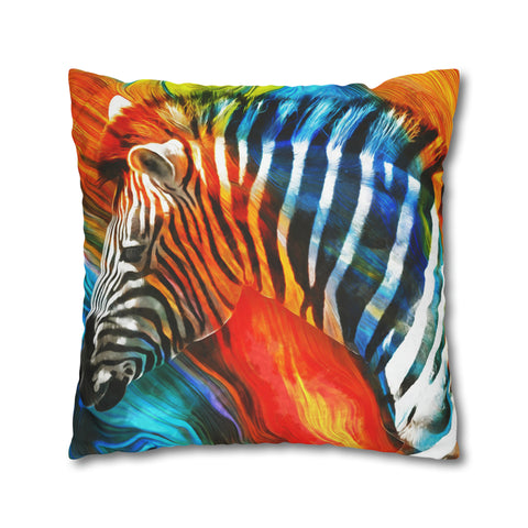 African Zebra Pillowcase Cover only - no filling is included