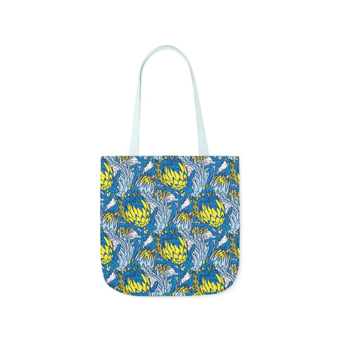 South African Protea Polyester Canvas Tote Bag