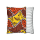 African Leaves and colours Pillowcase Cover only - no filling is included