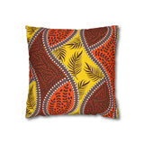 African Leaves and colours Pillowcase Cover only - no filling is included