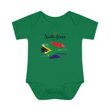 Short-sleeved Baby Bodysuit Love South Africa Baby Bok Babygrow - Shipped from the USA