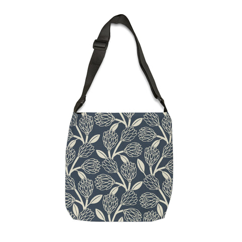 South African  Protea Tote bag African print design Protea Adjustable