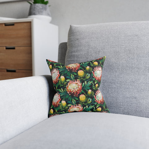 South African Protea Square Pillow