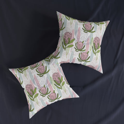 South African Protea Square Pillow