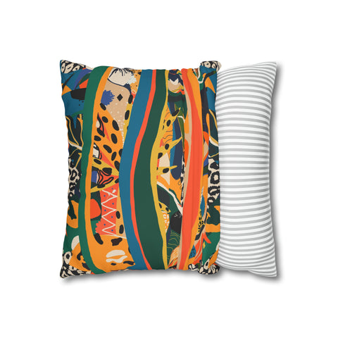 African abstract animal print Pillowcase Cover only - no filling is included