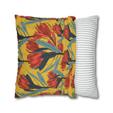 South African Protea Spun Polyester Pillowcase - Shipped from UK/USA/AUS