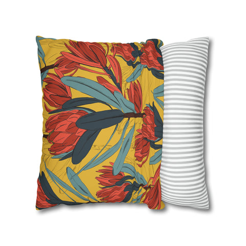 South African Protea Pillowcase Cover only - no filling is included