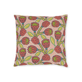 South African Protea Square Pillow