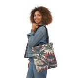 South African Protea Polyester Canvas Tote Bag