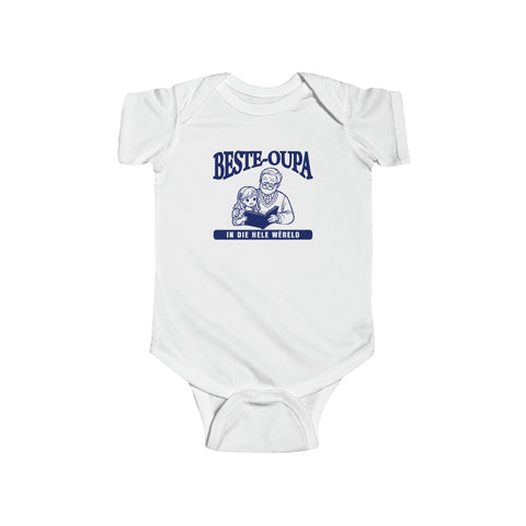 South African Afrikaans Oupa Baby Unisex Infant Fine Jersey Bodysuit - Shipped from the UK