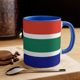 South Africa Flag Accent Mugs, 11oz