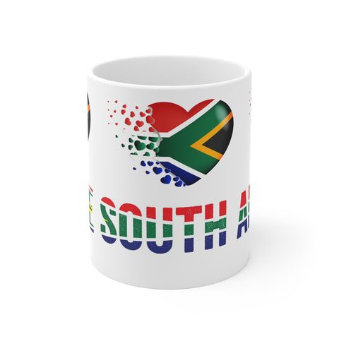 I Love South African Flags 11oz Coffee Mug