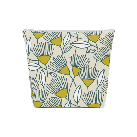 South African Protea Cotton Cosmetic Bag