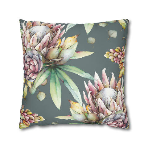 South African Protea Pillowcase Cover only - no filling is included