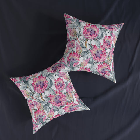 South African Protea Square Pillow