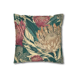 South African Protea Spun Polyester Pillowcase -Pillow not included