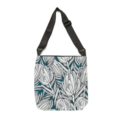 South African  Protea Tote bag African print design Protea Adjustable