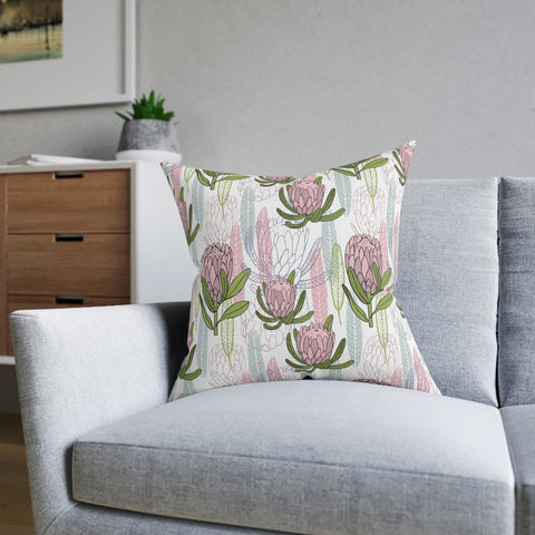 South African Protea Square Pillow