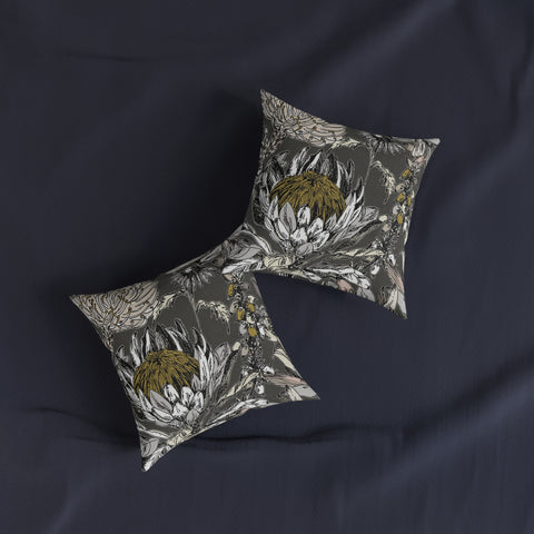 South African Protea Square Pillow