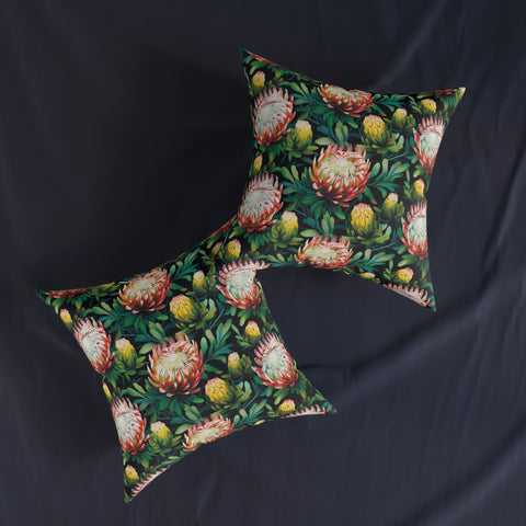 South African Protea Square Pillow