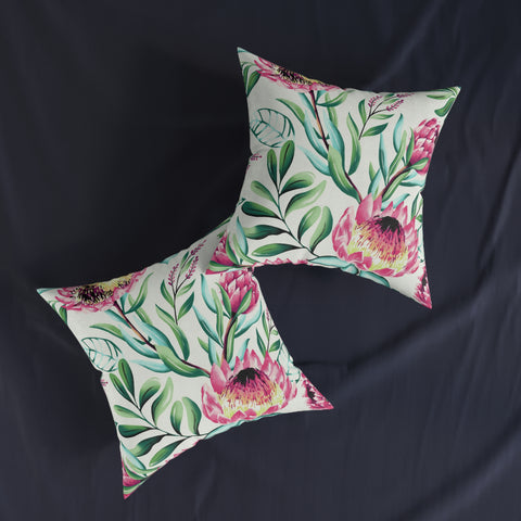 South African Protea Square Pillow