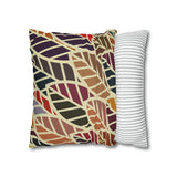 South African abstract leaves and design Pillowcase Cover only - no filling is included