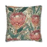 South African Protea Spun Polyester Pillowcase -Pillow not included